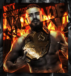 Andrade ''Cien'' Almas The NXT Champion Poster.