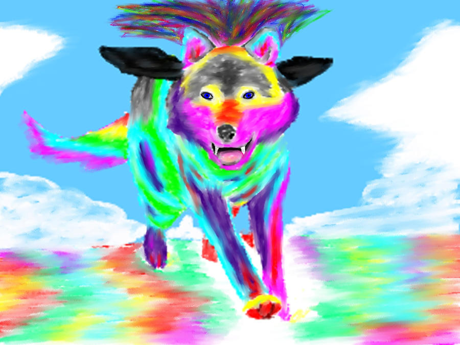 Rainbow Wolf