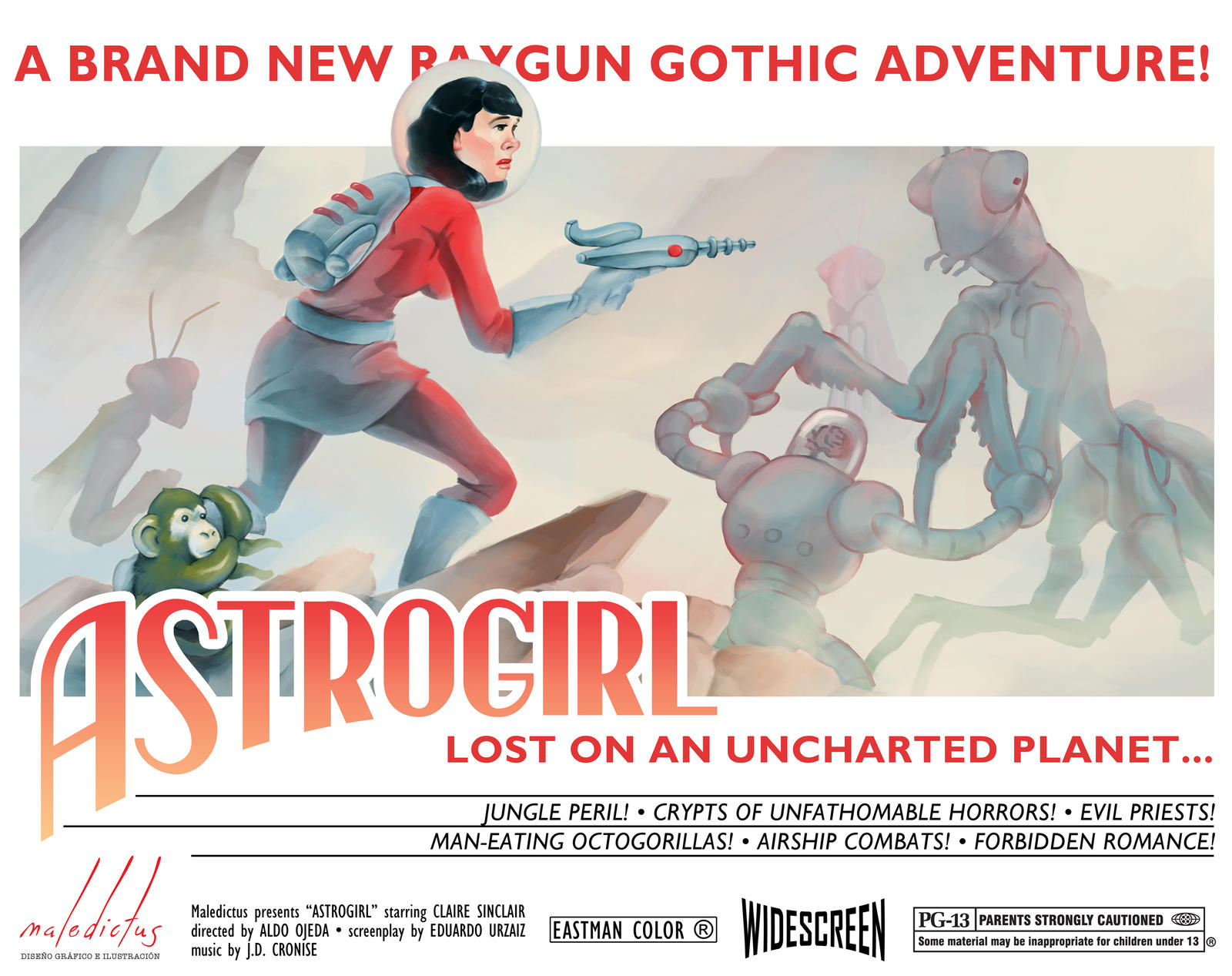 Astrogirl lost on an uncharted planet