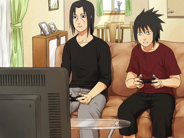 Itachi even beats sasuke at video games