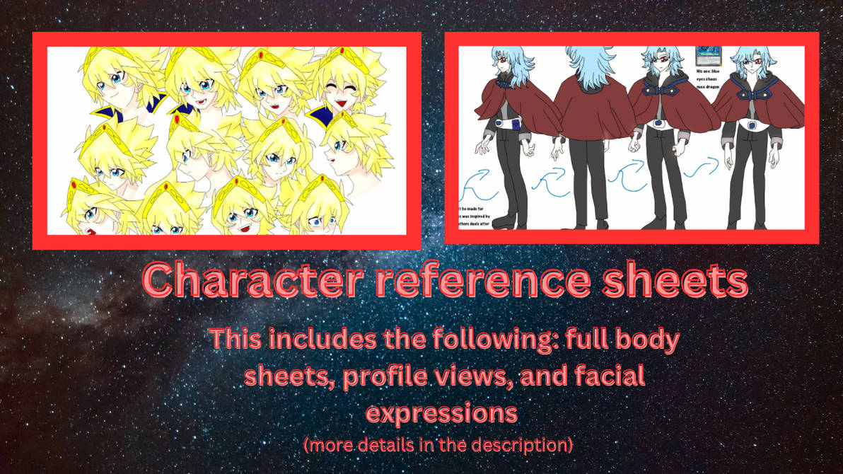 Character sheets commission page by galaxyqueenarts on DeviantArt