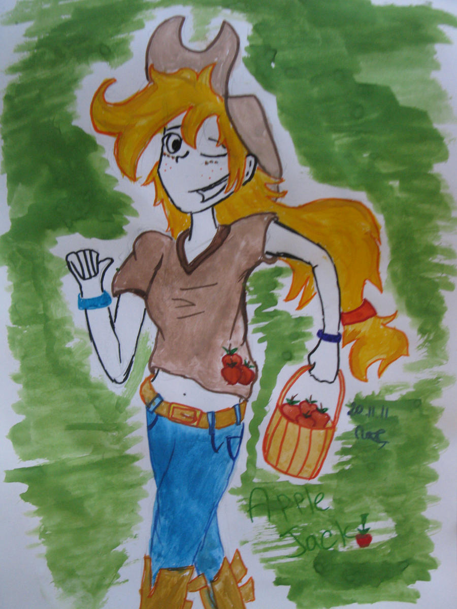 MLP AppleJack color by AliceAmerican on DeviantArt