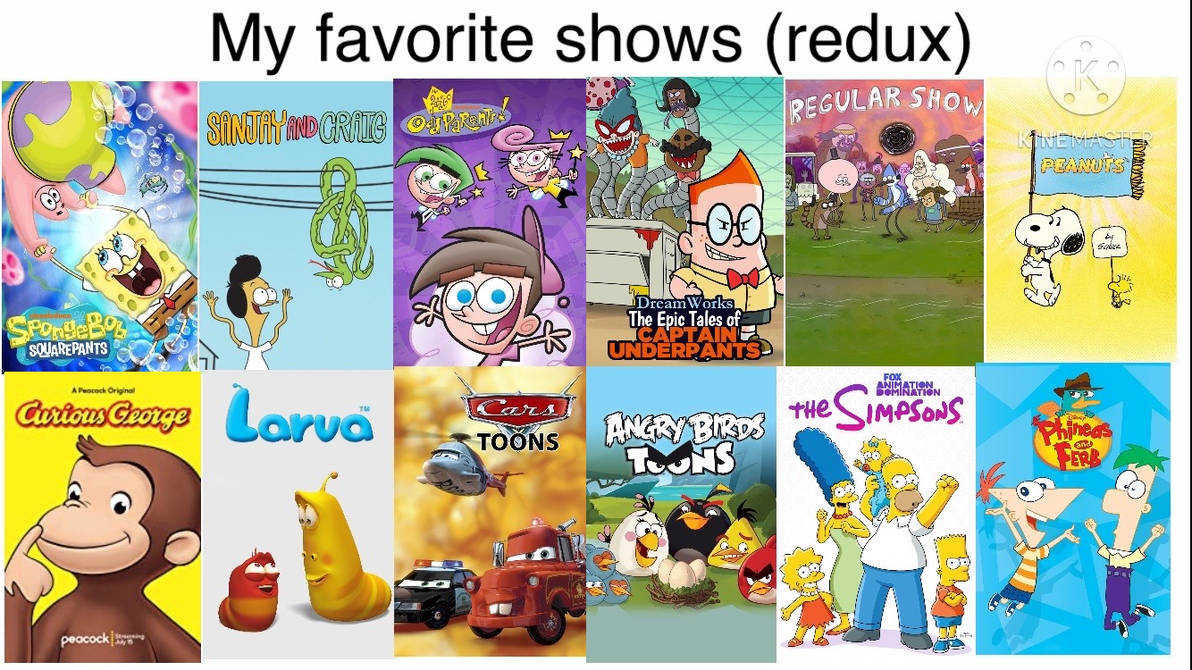 My favorite shows by AwesomeKela1234 on DeviantArt