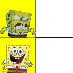 SpongeBob SquarePants likes and dislike meme