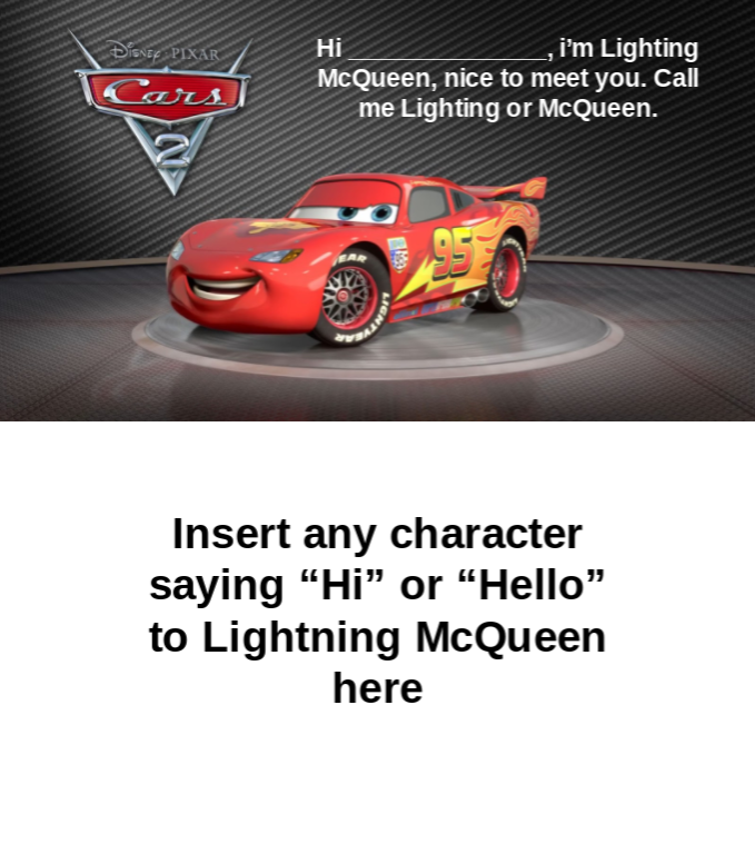Lightning McQueen Meets Who (Meme Blank) by AwesomeKela1234 on DeviantArt