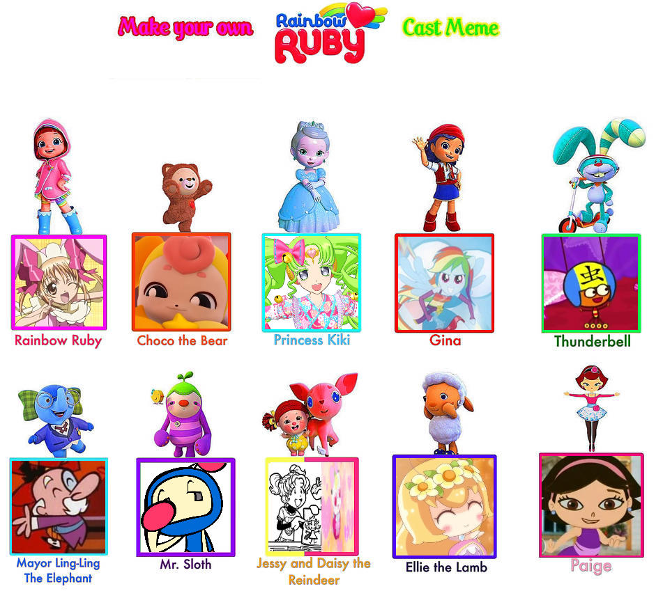 Rainbow Yaya (Rainbow Ruby) by Glitterfun on DeviantArt