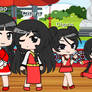 Chao and Her Daughters in Gacha Club