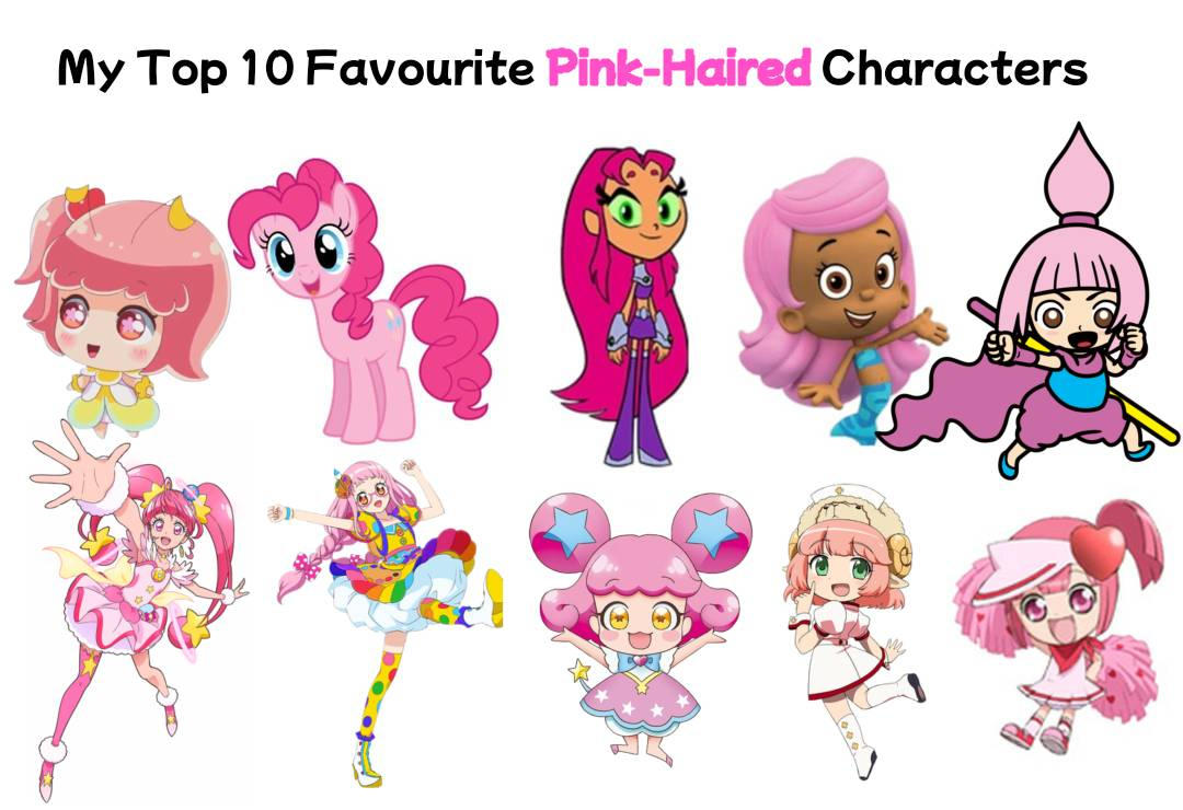 Pink Clothes Character My Top 10 Favourite Pink-Haired Characters by Glitterfun on DeviantArt