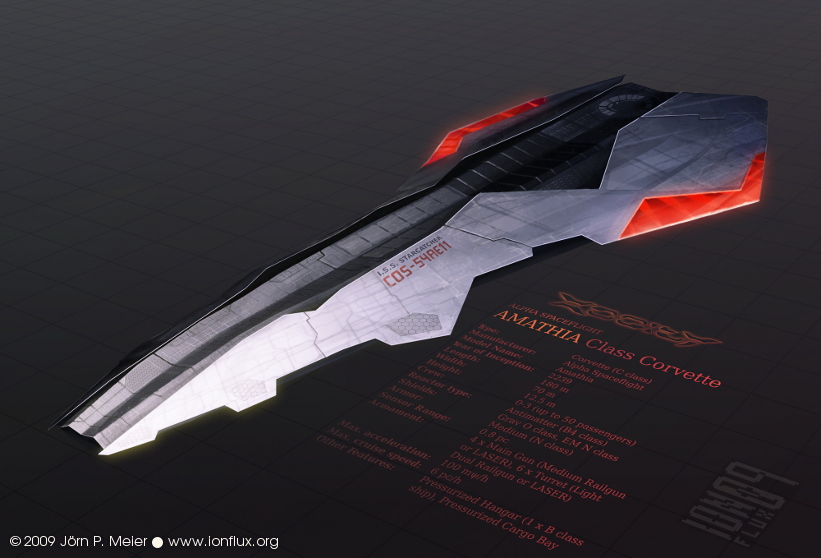 Xegity: Amathia Class Corvette by IonfluxDA