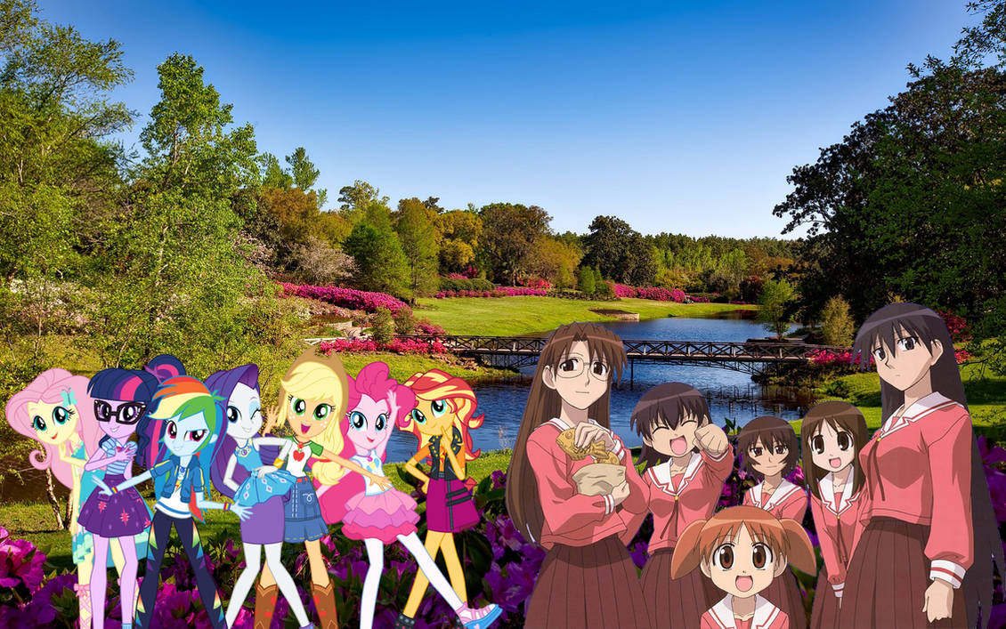 The Humane 7 Meets Azumanga Six by thebigteamadventures on DeviantArt