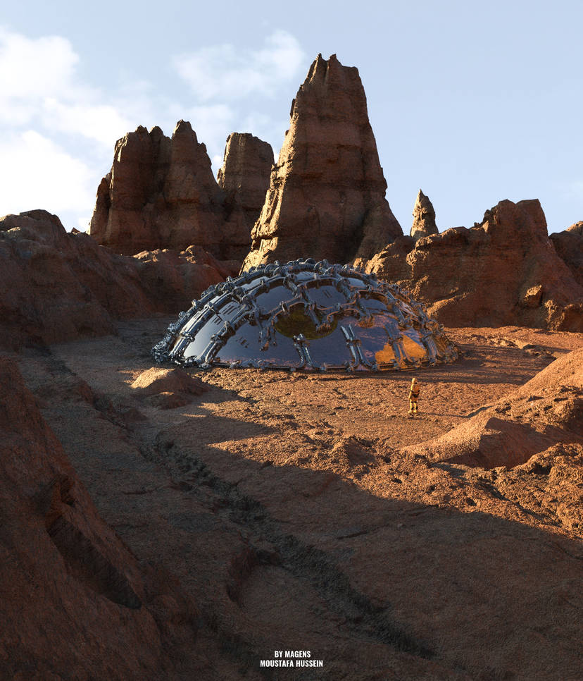 Mars planet concept art by moustafahussin on DeviantArt