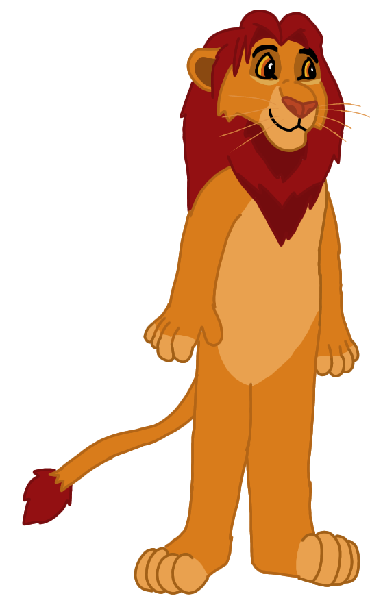 Anthro Simba by LionAdventuresArt on DeviantArt