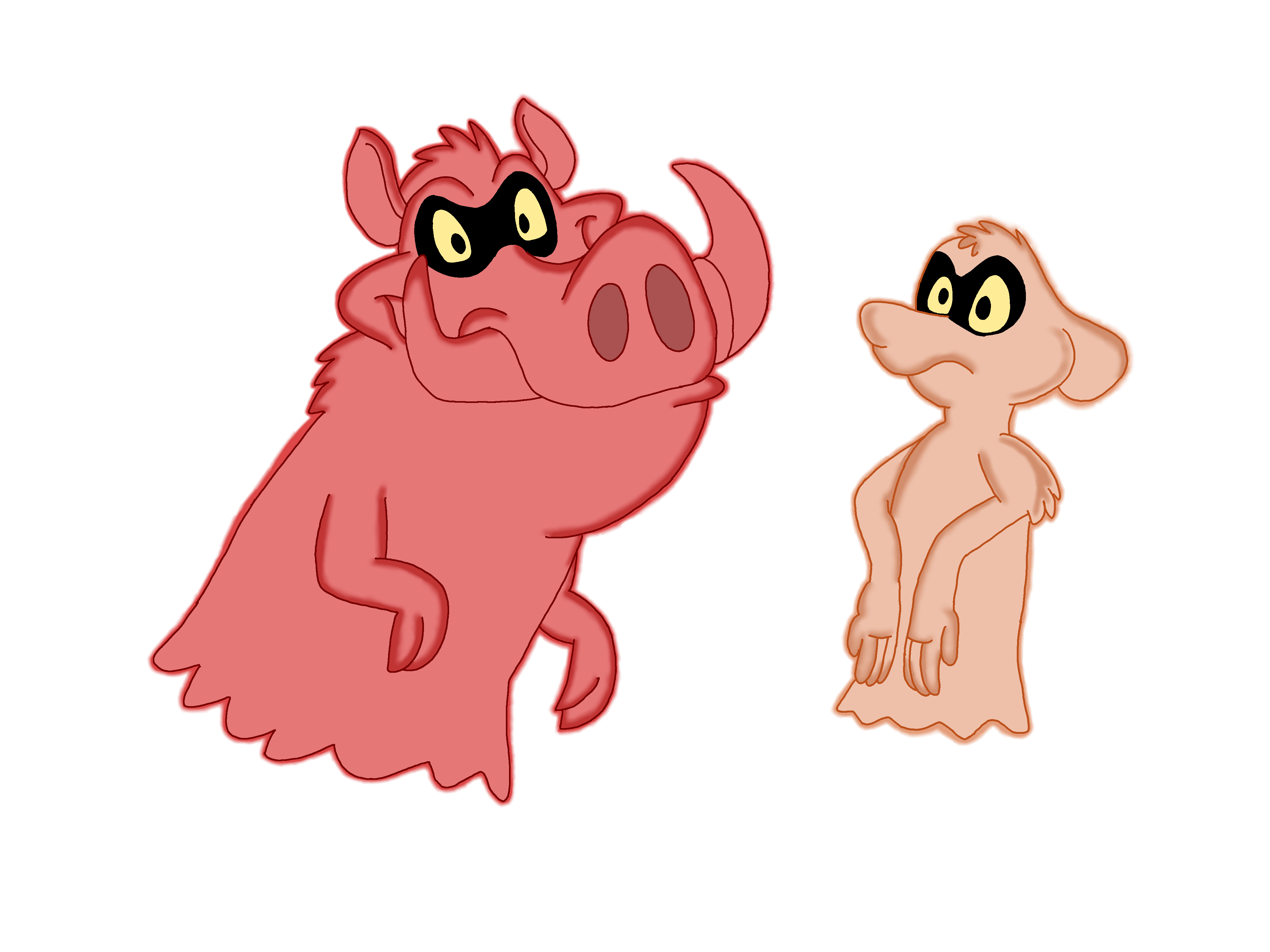 Ghost Timon and Pumbaa by LionAdventuresArt on DeviantArt
