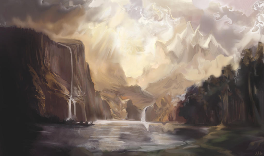 Albert Bierstadt study