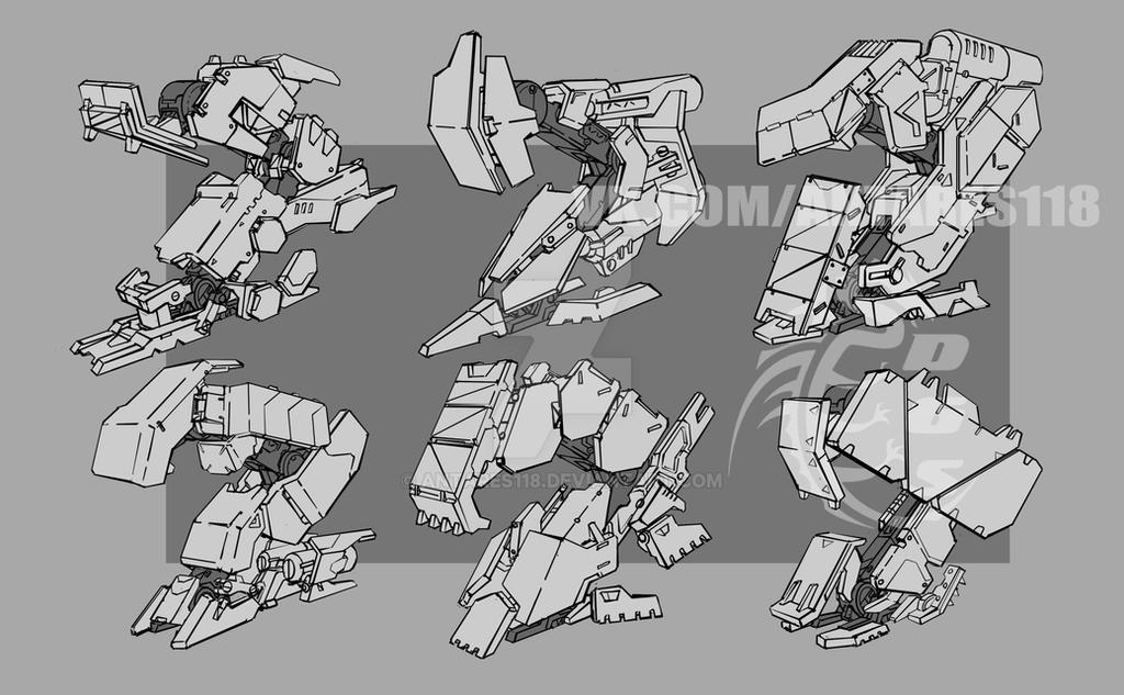 Mech Back Side mecha legs conept Type 2 by ANTARES118 on DeviantArt