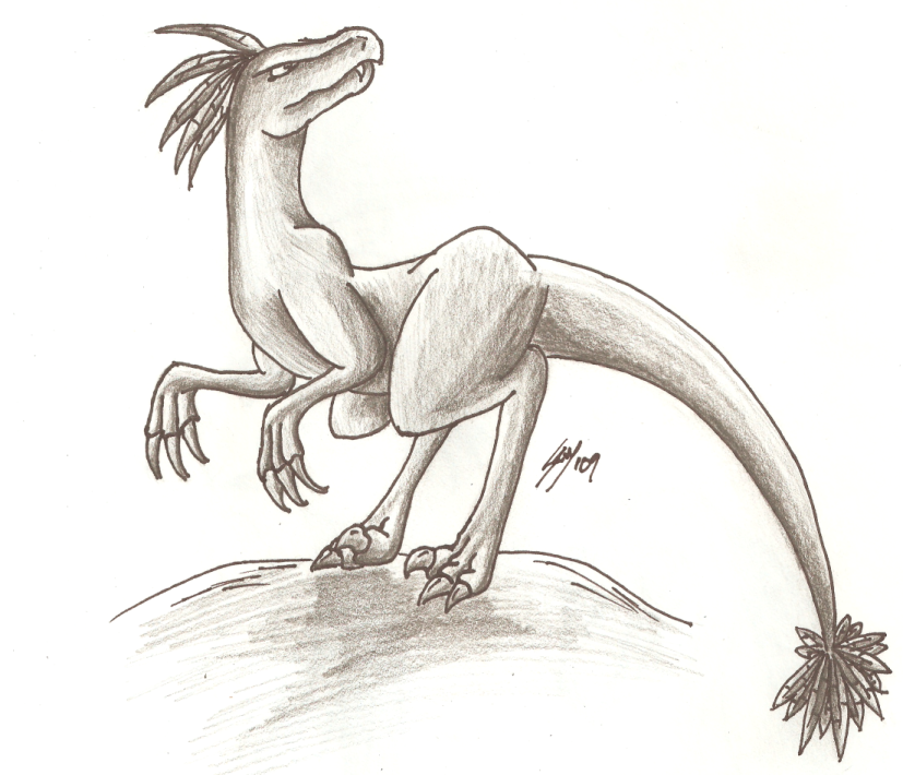 Big Raptor Drawing Raptor Drawing by ScyTehScyther on DeviantArt