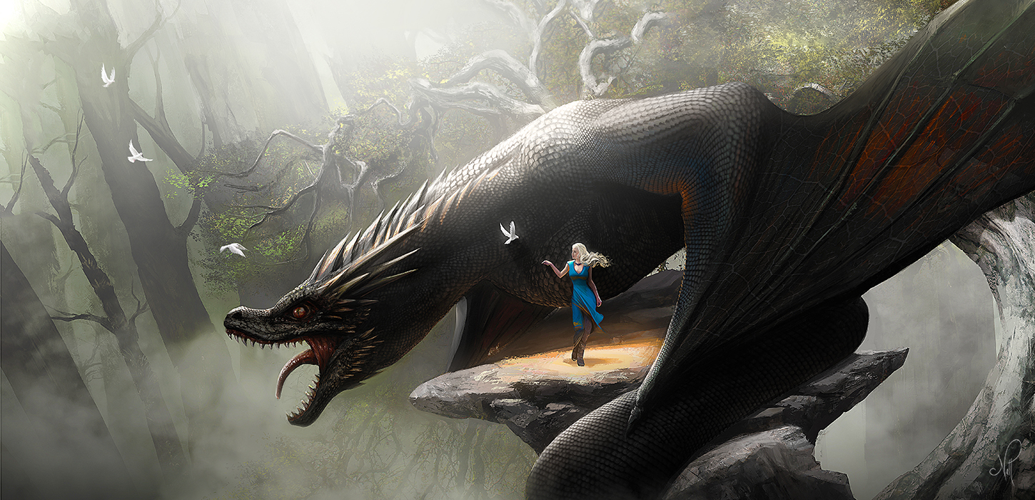 Daenerys and Drogon - Game of Thrones Fan Art