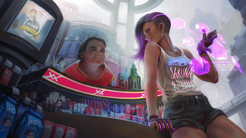 Sombra ( Overwatch ) FanArt by nell-fallcard on DeviantArt