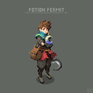 Potion Permit Pixel Art