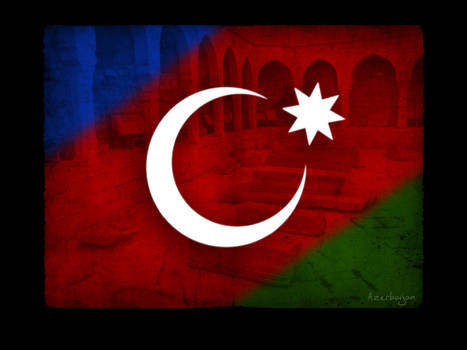 The flag of Azerbaijan