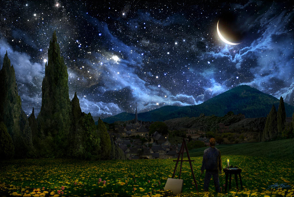 Starry Night  Starry night, Starry, Painting