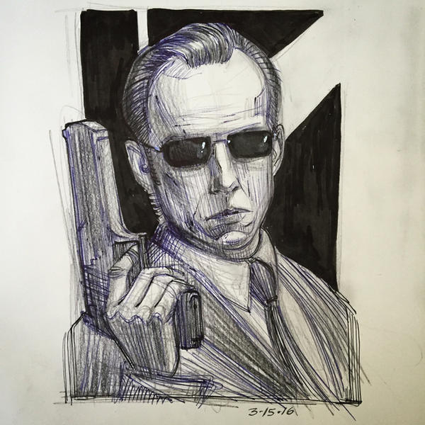 Agent Smith Coloring Agent Smith by AlexRuizArt on DeviantArt