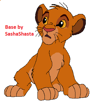 Simba cub base by Rethza on DeviantArt