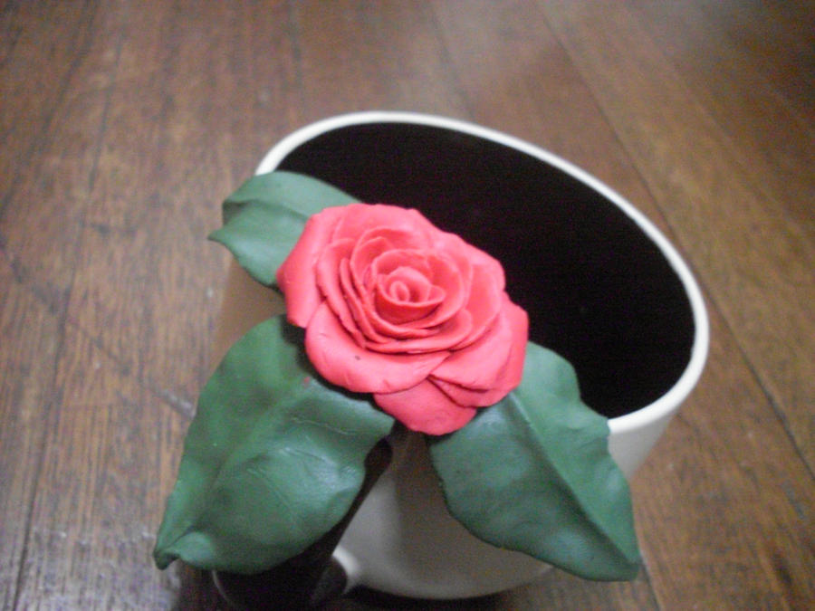 Red Clay Roses Clay Rose by clarelikestowrite on DeviantArt