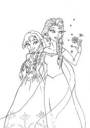 Do you wanna build a snowman? Anna and Elsa