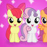 Excited Cutie Mark Crusaders Wallpaper