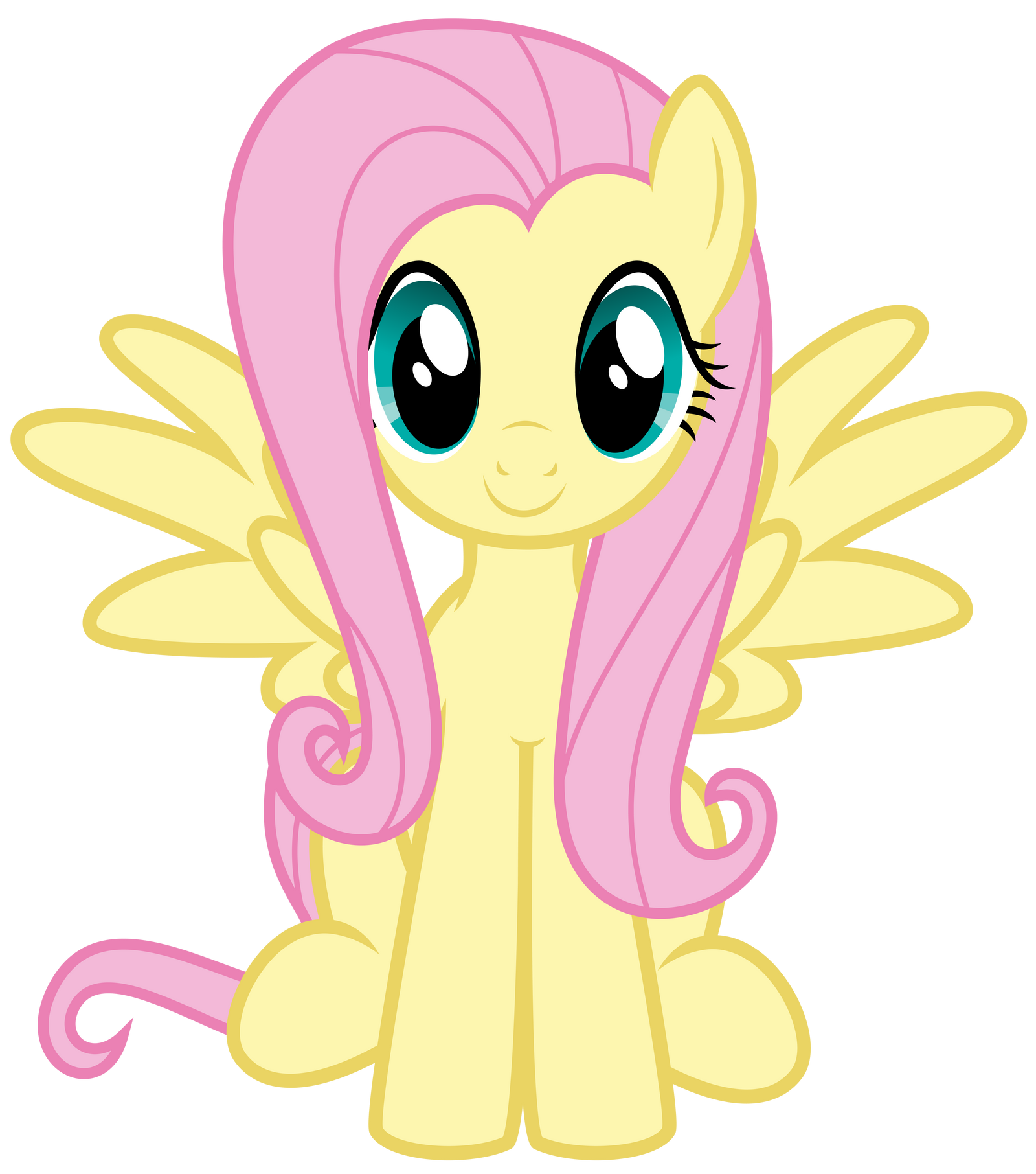 Fluttershy sitting