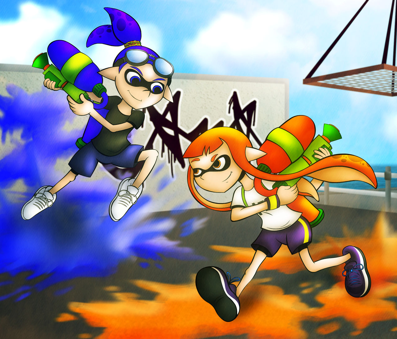 Splatoon - Inklings by TonyZeCorny on DeviantArt