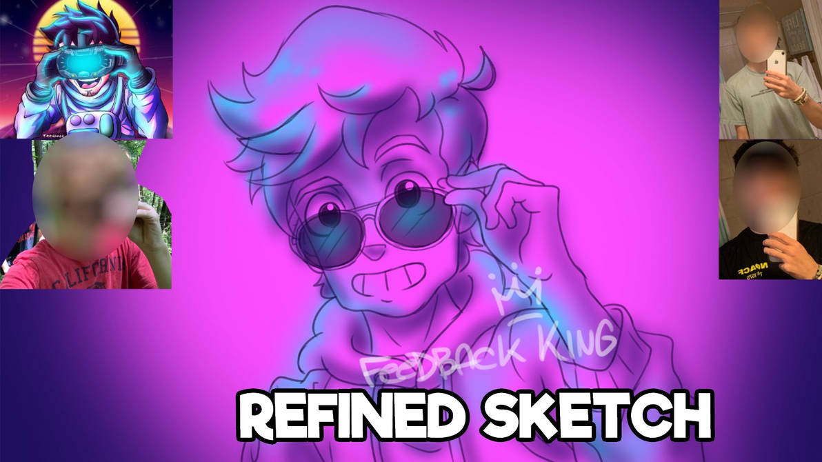 Character Profile Process (Refined Sketch) by Feedback99 on DeviantArt