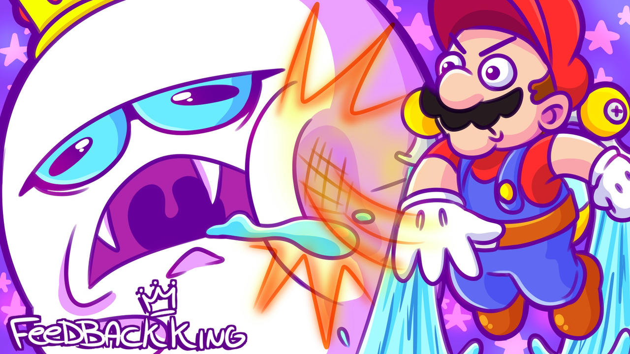 Mario Slapping Super Mario Sunshine Slapping King Boo by Feedback99 on DeviantArt