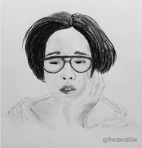 Nam Taehyun (charcoal + graphite)