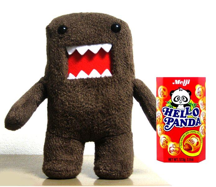 Domo loves Hello Panda snacks