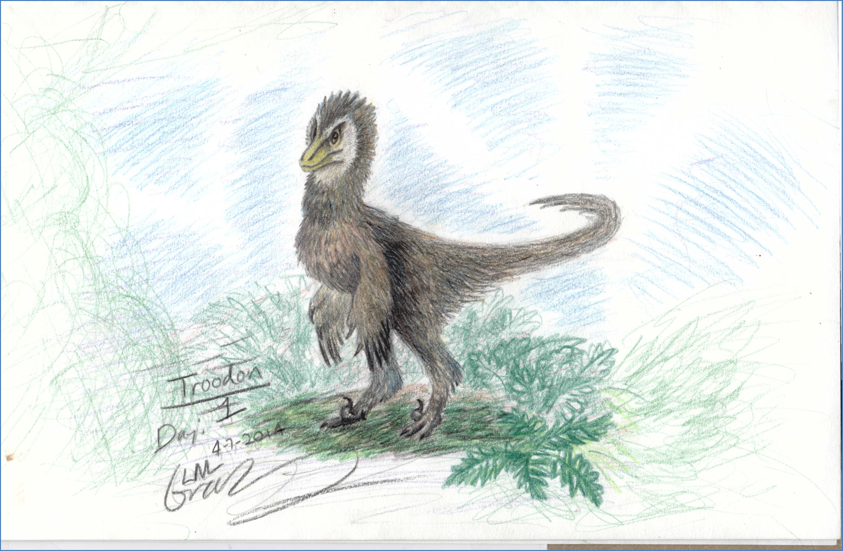 30 Day Dino Challenge #1:  Troodon