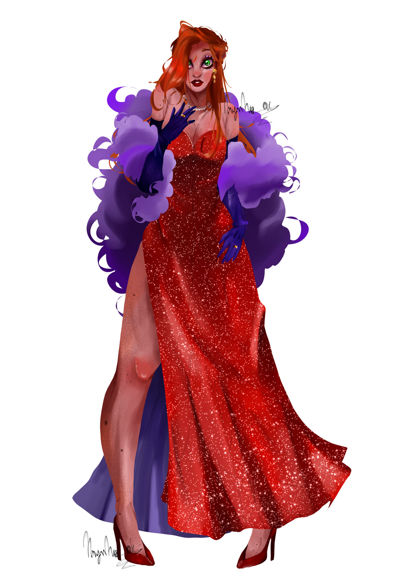 Jessica Rabbit Violin Deviantart Jessica Rabbit Full Body by Nnynha-a on DeviantArt