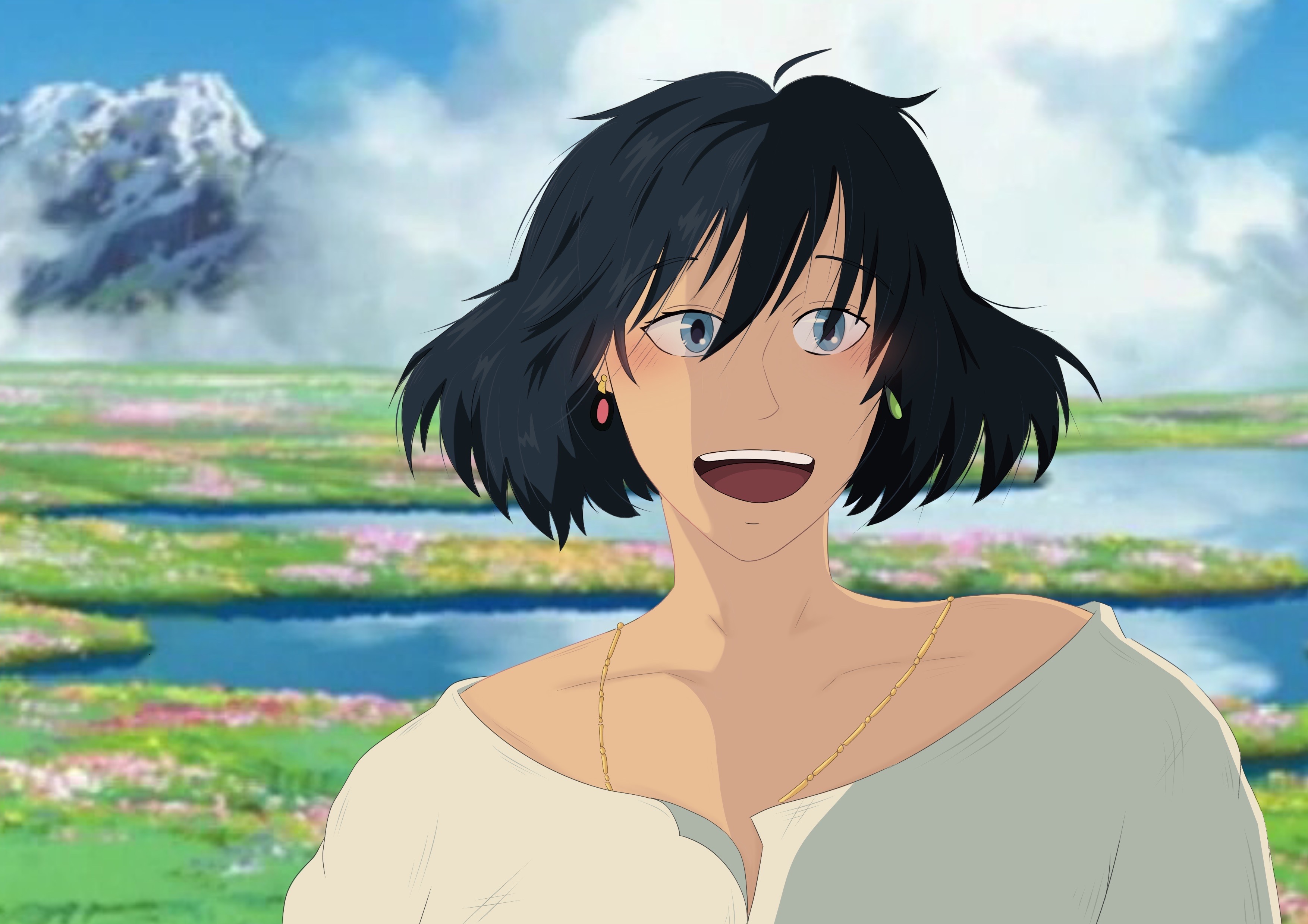 watched howls moving castle and had to draw howl!! by V0IDdoodles on ...