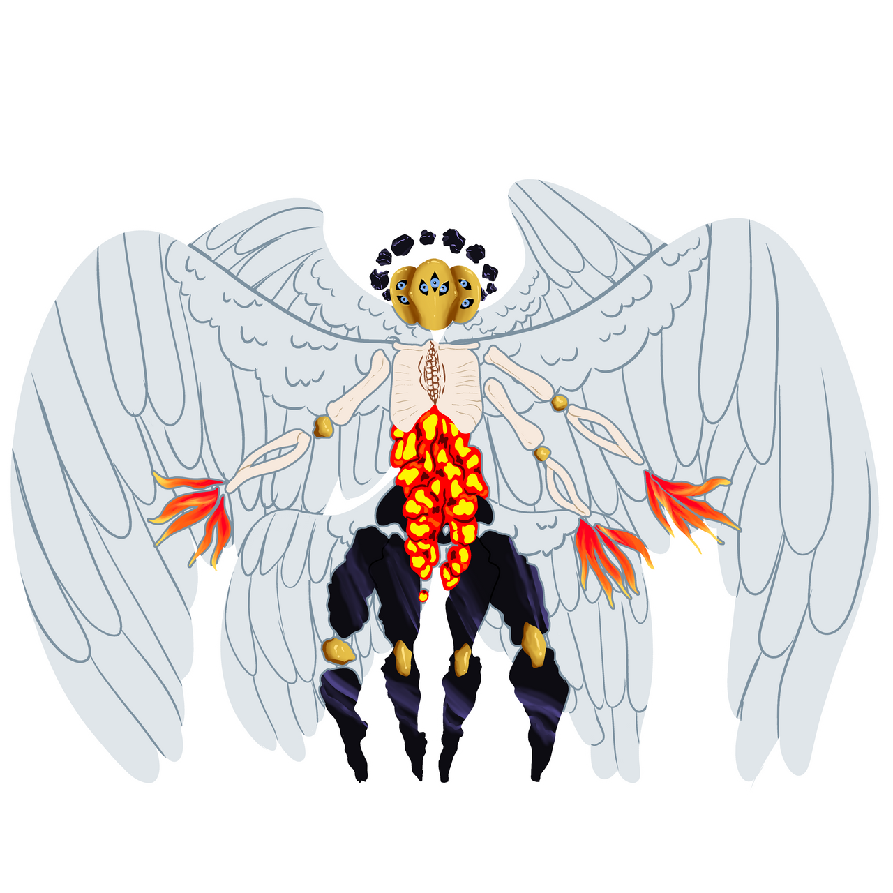 True Form Aziraphale 1 by EllieAbadeer on DeviantArt