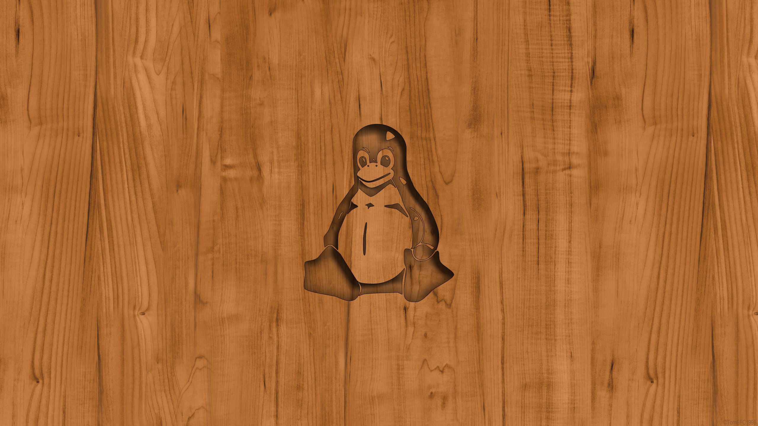 Linux Wood Wallpaper