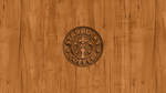 Starbucks Coffee Logo Wood Wallpaper by TomEFC98