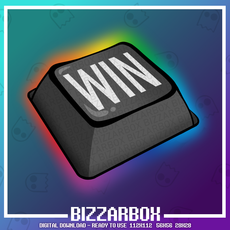 Twitch Emote: Win Key by BizzarBox on DeviantArt