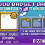 Twitch Sub Badge Flair: Honeycomb Frames