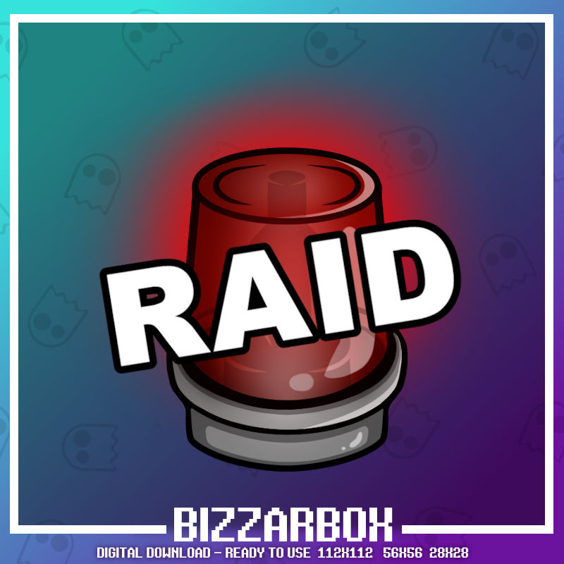 Twitch Emote: Raid Alert by BizzarBox on DeviantArt