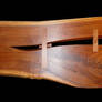 Slab Black Walnut Bench