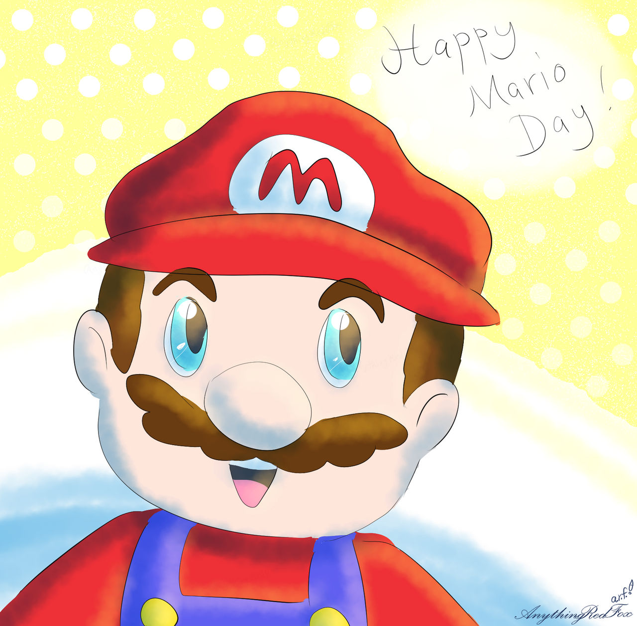 Happy Mario Day by AnythingRedFox on DeviantArt