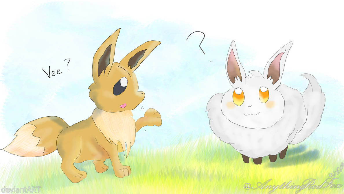 Palworld x Pokemon Eevee and Cremis by AnythingRedFox on DeviantArt