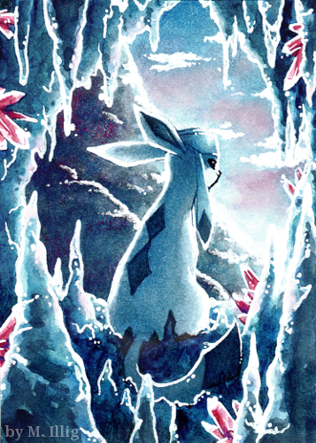 Ice Cave Glaceon by Diaris