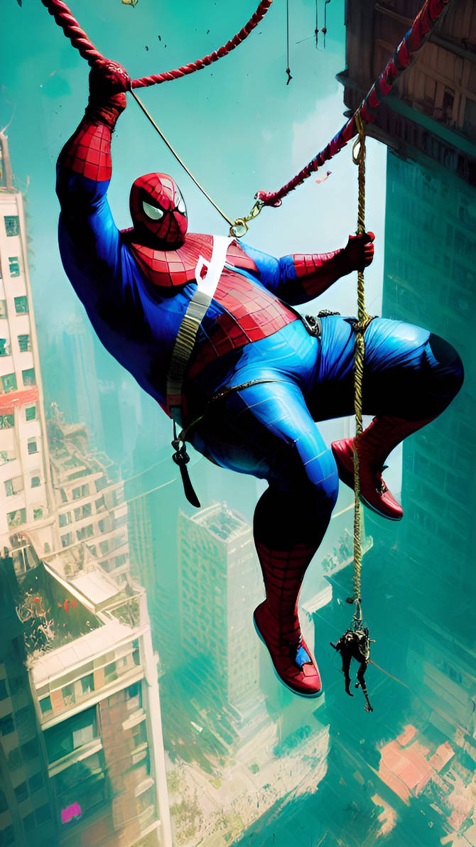 Fat Spiderman 1 by Spitemonkey on DeviantArt
